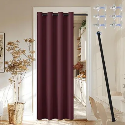 Image de Portail battant avec barre d'extension - Multifonctionnel - 1 pièce - Noir - 210 cm x 132 cm
