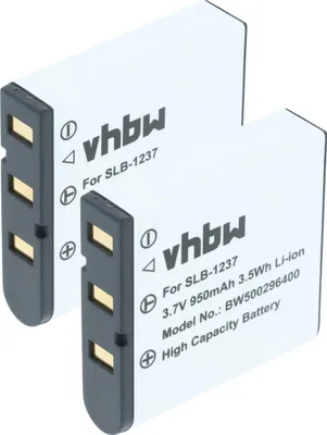 Produktbild von vhbw 2x Akku Ersatz für Sigma BP-31 für Kamera (950 mAh, 3,7 V, Li-Ion)