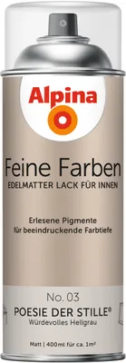 Produktbild von Alpina Feine Farben Sprühlack No. 03 Poesie der Stille - hellgrau 400 ml