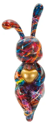 Immagine prodotto di Coniglio decorativo PSYCO -A- multicolore 8 x 10 x 23 cm