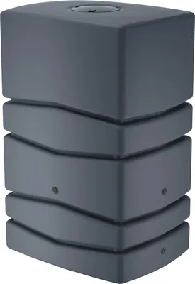 Produktbild von Regentonne eckig NEPTUN 450 Liter anthrazit inkl. Hahn