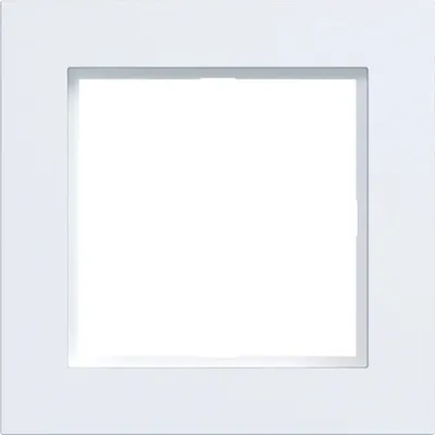 Image de Cadre Hager simple A.1 blanc clair mat