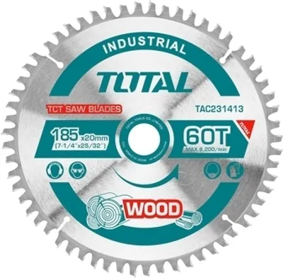 Produktbild von Sägeblatt Total TAC231413 Sägeblatt, 185mm, 60T, industriell