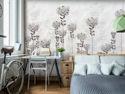 Produktbild von Vlies Fototapete 400x280 cm Tapeten Wandtapete XXL Blumen b-C-0048-a-b