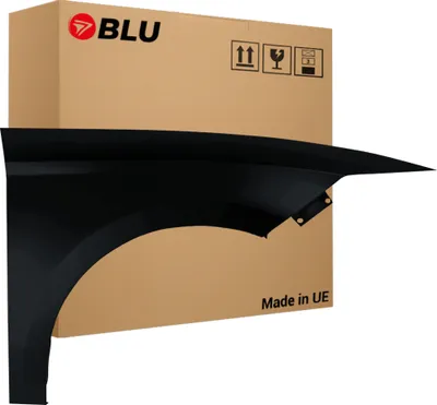 Produktbild von BLU Kotflügel Passend für Seat Leon III 3 5F LY9T Rechts Schwarz MythosSchwarz | 2012-2020 | Vorderseite Vorne | Lackiert | Einbaufertig