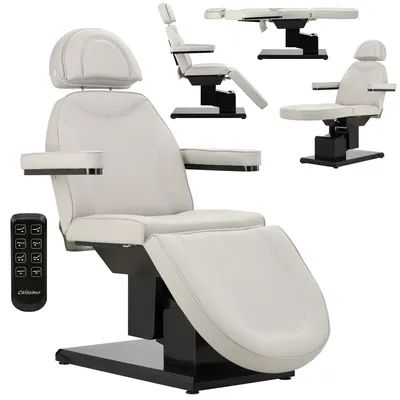 Zdjęcie produktu dla Fotel kosmetyczny elektryczny do salonu kosmetycznego pedicure regulacja 3 siłowniki Napoli