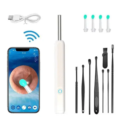 Produktbild von Welikera Ohrenreiniger Ohrenschmalz Entferner Otoskop Wifi Ohrenreiniger Kamera, IP67,6 LED
