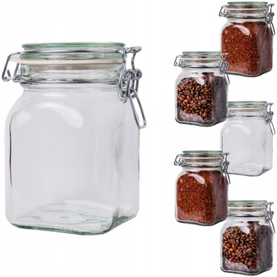 Produktbild von Zaplanowane Glasbehälter mit Bügelverschluss 750ml 6 Stück