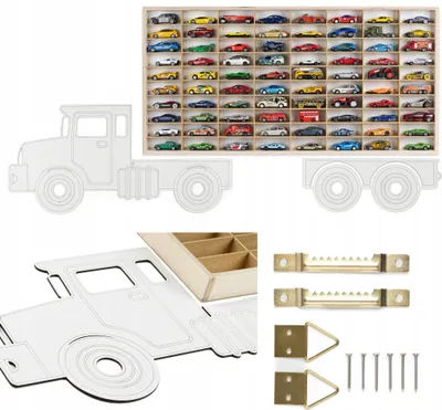 Produktbild von Matchbox/Hot Wheels Federregal - Holz - Vom Hersteller - Hit