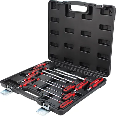 Produktbild von KS Tools 151.8160, L-Torx-Schlüssel, Metallisch, Chrom-Vanadium-Stahl, 1,8 kg, 9 Stück(e)