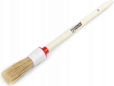 Obrázok produktu pre ŠTANDARDNÁ okrúhla kefa, zmiešané štetiny, drevená rukoväť, 2/20 mm Polax