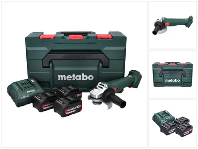 Produktbild von Metabo W 18 L 9-125 Quick Set Akku Winkelschleifer 18V Schleifgerät 602249960