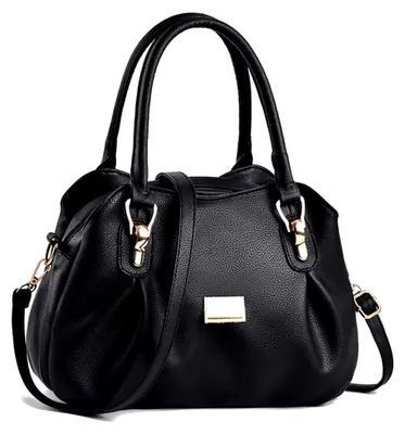Produktbild von Damenhandtasche Elegante Shopper Schultertasche aus Kunstleder in Schwarz
