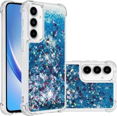 Produktbild von Samsung Galaxy A56 Hülle - Coverup Liquid Glitzer Back Cover - Blau