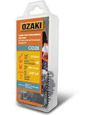 Obrázok produktu pre Reťaz na reťazovú pílu OZAKI, polokvadratická: .3/8"LP .050 (1,3 mm) 40 vodiacich koliesok