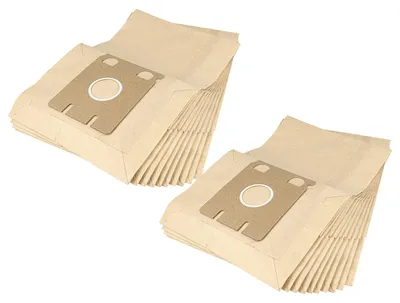 Produktbild von vhbw 20x Staubbeutel kompatibel mit Miele S217, S220, S221, S222, S223, S224, S225, S226, S218, S219 Staubsauger - Typ E 30,5cm x 19,5cm Sandfarben