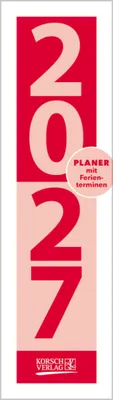 Produktbild von Streifenplaner Mini Rot 2027