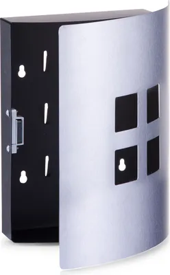 Produktbild von Zeller Schlüsselkasten "4 Quadrate", Edelstahl 22x6x24