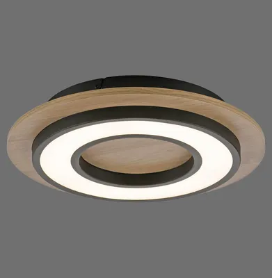 Produktbild von JUST LIGHT TOLA LED Deckenleuchte Warmweiss 16W schwarz 14560-18