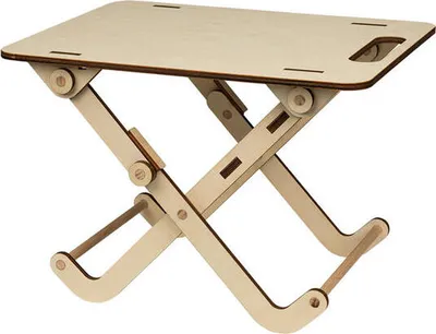 Produktbild von Klapptisch „Mini“ - Campingtisch - praktischer Beistelltisch aus Holz - zusammenklappbar - platzsparend - vielseitig einsetzbar