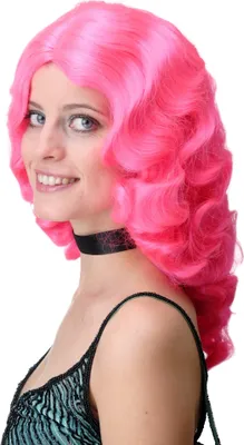 Produktbild von WIG ME UP Perücke Diva Wasserwelle Rosa Pink GFW1860-TF2315