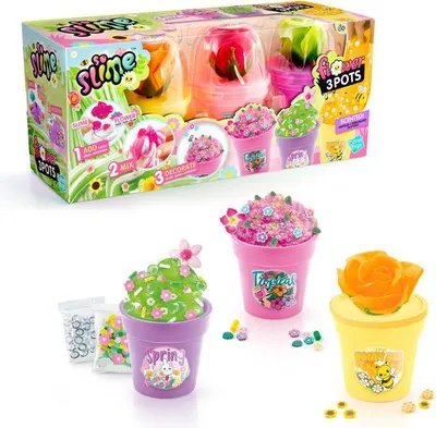Immagine prodotto di CANAL TOYS - So Slime - Slime Flower 3 barattoli - Dai 6 anni in su