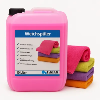 Produktbild von Weichspüler rose 10 Liter inkl. Auslaufhilfe