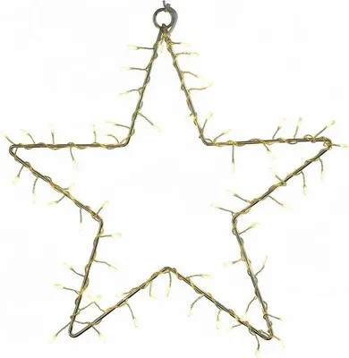 Produktbild von Sirius LED-Stern Liva Cluster 190 LED warmweiß innen 70 cm Metall gold
