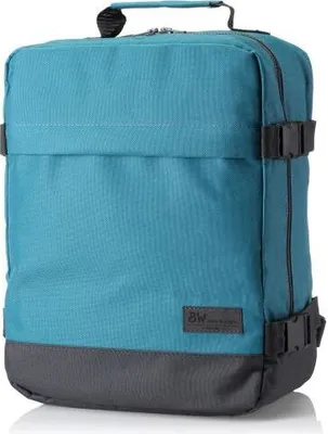 Produktbild von BAMBINIWELT RUCKSACK Handgepäck Reisetasche Boardgepäck Bordcase Kabinenkoffer Reiserucksac 40x20x25 40x30x20 Ryanair Wizzair (klein, türkis-schwarz, 40x20x25)