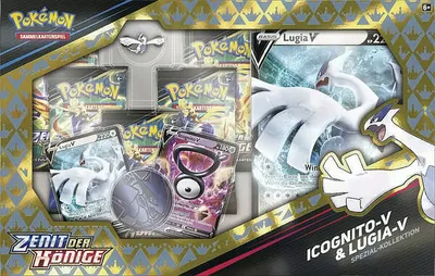 Produktbild von Pokémon Schwert und Schild Zenit der Könige - Icognito-V & Lugia-V Spezial-Kollektion - DE
