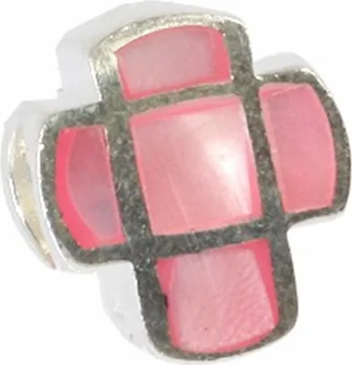 Produktbild von CarloBiagi Bead Charm Schmuck Element Kreuz 925 Echt Silber BBST03