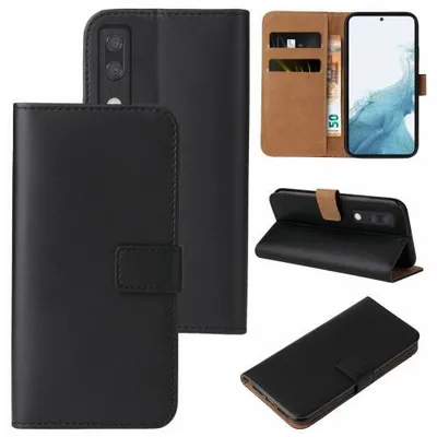 Produktbild von Kunstleder Flip-Hülle für Smartphones - Farbe: Schwarz - Modellkompatibilität: Für Huawei P20