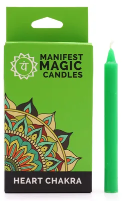 Produktbild von Intentionskerzen SET 12 Stück HERZCHAKRA grün Ritual Meditation