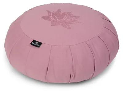 Image de Coussin de méditation zafu en sarrasin avec fermeture éclair