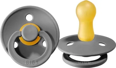 Obrázok produktu pre Gumový cumlík BIBS, 0-6 m, sivý