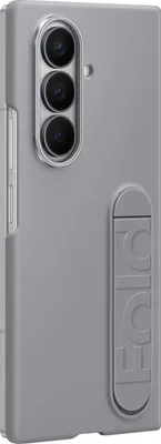 Image de Coque support silicone Gris + Film Galaxy Z Fold 7