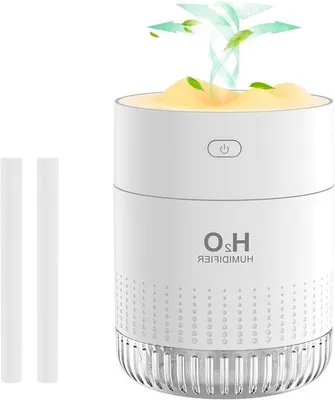 Produktbild von Mini-Wasserdampfer mit Kaltstau für Pflanzen - Ladegeschwindigkeitsanzeige - Ideal für Schlafzimmer, Reisen, Büro und Heim mit Nachttischlampe