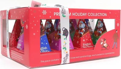 Produktbild von Satz Weihnachtsteepyramiden (12x2)  24 g English Tea Sho