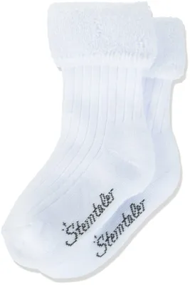 Immagine prodotto di Calzini per neonati unisex Sterntaler, modello "Söckchen" a tinta unita, codice prodotto 8301450, taglia 18, colore bianco