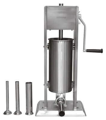 Obrázek produktu pro Plnicí stroj na klobásy Klausberg KB 7930, 5 kg, Manuální, 4 ocelové trysky, Odvzdušňovací ventil, Vyjímatelný válec, Nerezová ocel