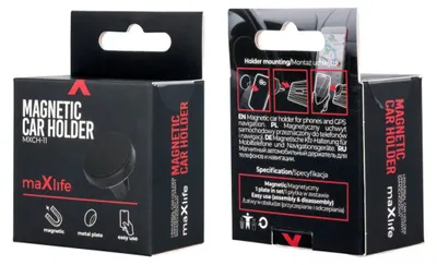Produktbild von MaXlife MXCH-11, Passive Halterung, Auto, Schwarz