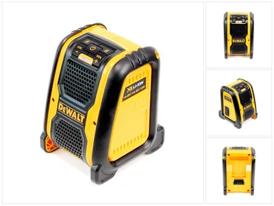 Produktbild von DeWALT DCR006-XJ, Verkabelt u. Kabellos, Batterie/Akku, Bluetooth/3.5 mm, Universal, Schwarz, Gelb, Bluetooth