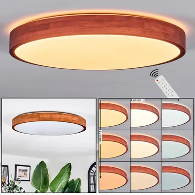 Produktbild von Canino Deckenlampe aus Holz/Kunststoff in Naturfarben/Weiß