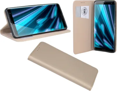 Produktbild von Sony Xperia XZ3 Tasche Hülle Flip Case Smartphone Schutzhülle Gold