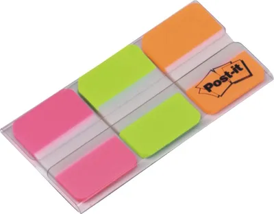 Produktbild von Post-It-It-Indextabs 3M Post-It 686PGO Strong 25mm ASS | Setzen Sie ein 66 -Stück | 6 Stück