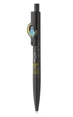 Produktbild von Kugelschreiber "Astronaut", blau, 0,8 mm, Quetschmechanik, schwarzer Schaft, ICO 9010200001