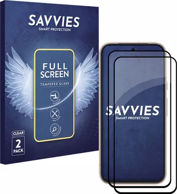 A product box and two screen protectors for a smartphone.