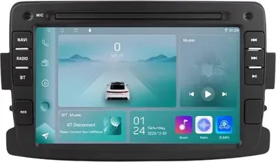 Produktbild von Autoradio mit Bluetooth – CarPlay – Für Renault / Dacia / Lada (Duster, Sandero, Captur, Xray, Logan 2, Symbol, Dokker) – Kompatibel mit Apple und Android – Stereo – Navigationssystem – 3GB RAM / 32GB ROM