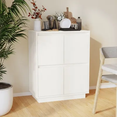 Obrázek produktu pro vidaXL Příborník bílý 60x34x75 cm Borovicový masiv