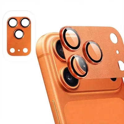 Zdjęcie produktu dla imoshion Camera Protector Glas 2 Pack dla Apple iPhone 17 Pro - Cosmic Orange
